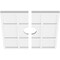 Ekena Millwork Rubik Architectural Grde PVC Contemporary Ceiling Medallion, Two Piece, 16"OD x 3"ID x 5 1/2"C x 1"P CMP16RK2-03000 - alternate 4